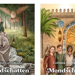 Buchcover – Mondschatten Trilogie von Corinna Gottsmann