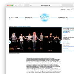 Website Kultur Mitte
