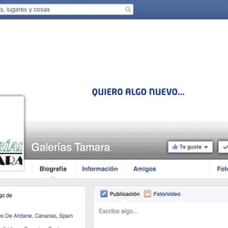 Facebook banner and profile picture evolution for a updated electronics boutique in La Palma