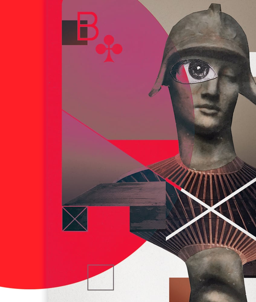 digital collage mixed media illustration