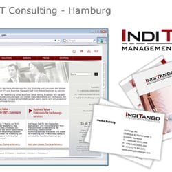 IndiTango – Logo, Broschüre, Werbematerialien, Webseite