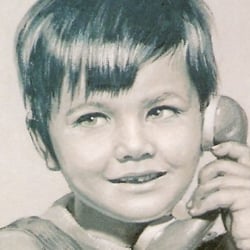 Kinderportrait nach einer Fotovorlage der 60-en Jahre, 42×30cm, Privatbesitz