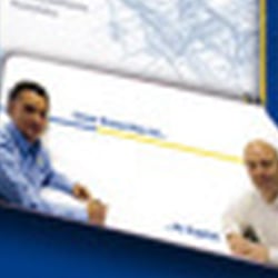 Relaunche des alten CIs mit Keyvisual, Claime, hier am Beispiel der Kundenmappe