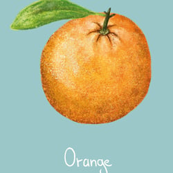 Orange, digitale Illustration, 2020