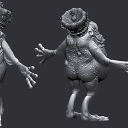 3D Character – Frog King