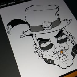 Using a Wacom Cintiq Companion.