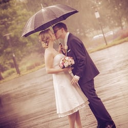 Hochzeitsfotografie im Regen
