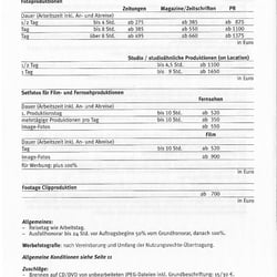 Preisorientierung / Auftrag