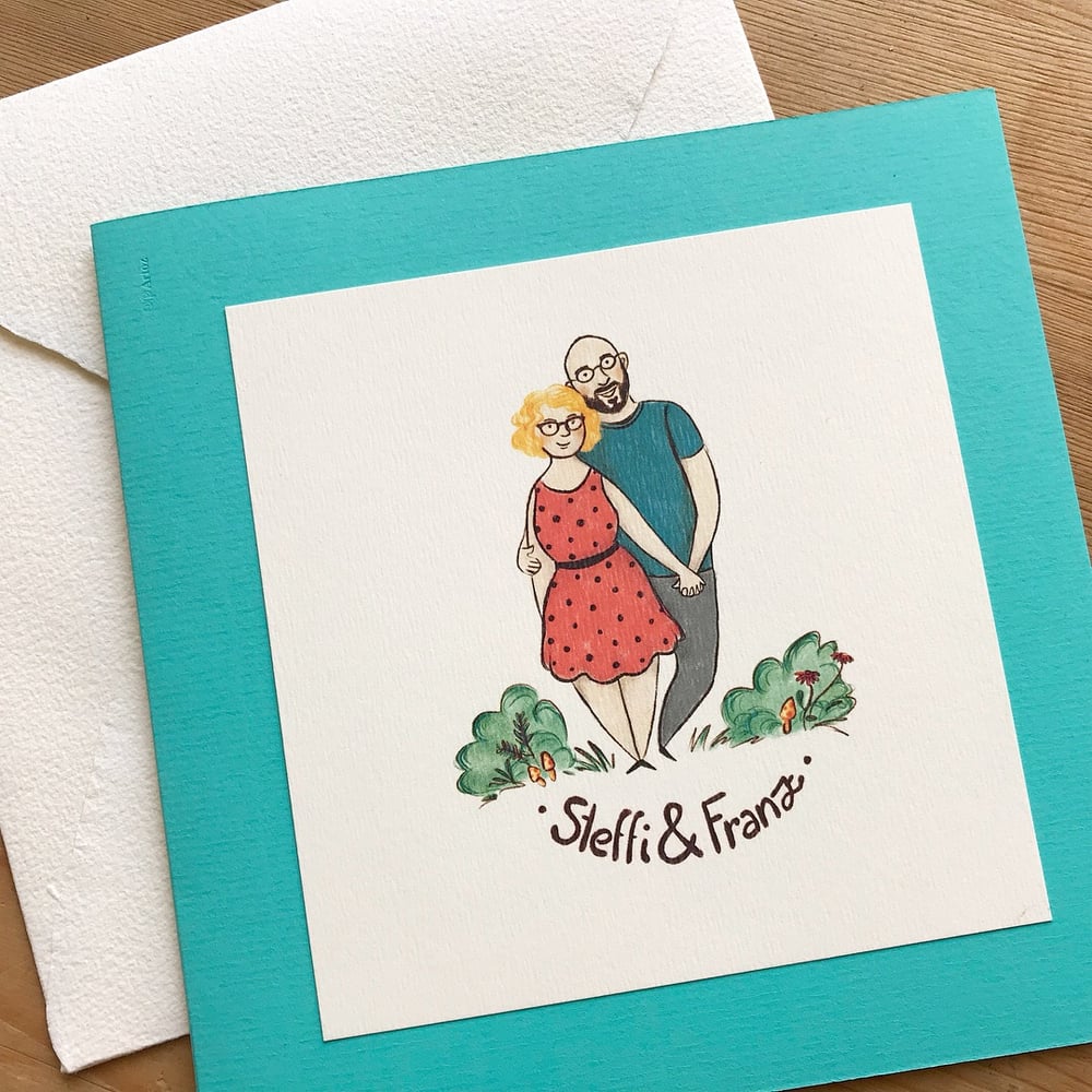 Illustration Hochzeitseinladung