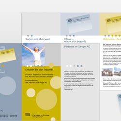 PiE Akademie-Kundenkarte und Flyer