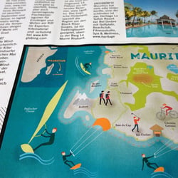 Mauritius-Landkarte für FIT for FUN