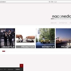 macamedia.tv – Website für eine Filmproduktionsagentur