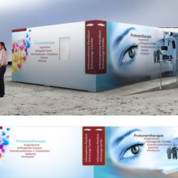 Fassadengestaltung PSI Info-Pavillon Villingen Argau