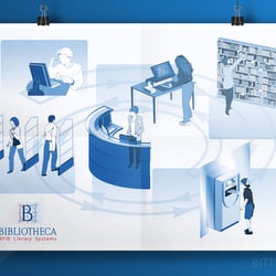 PLAKAT-ILLUSTRATION | BIBLIOTHEKS-AUSLEIHEKREISLAUF