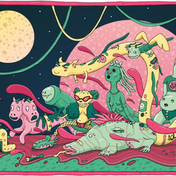 Postkarte Illustration