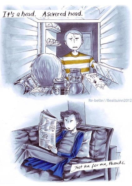 Illustration zur BBC-Serie „Sherlock“