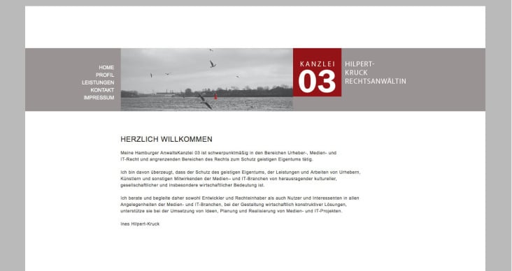 Homepage der Kanzlei 03