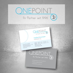 Nach zwei Jahrzehnten war ein neues und zeitgemäßes Logo der Firma „One Point“ gewünscht.