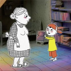 „Der Besuch“: Rigging und Animation im Cutout-Stil. Kinderbuch von Antje Damm