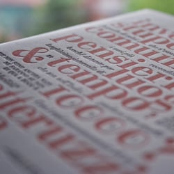 Kerning notebook