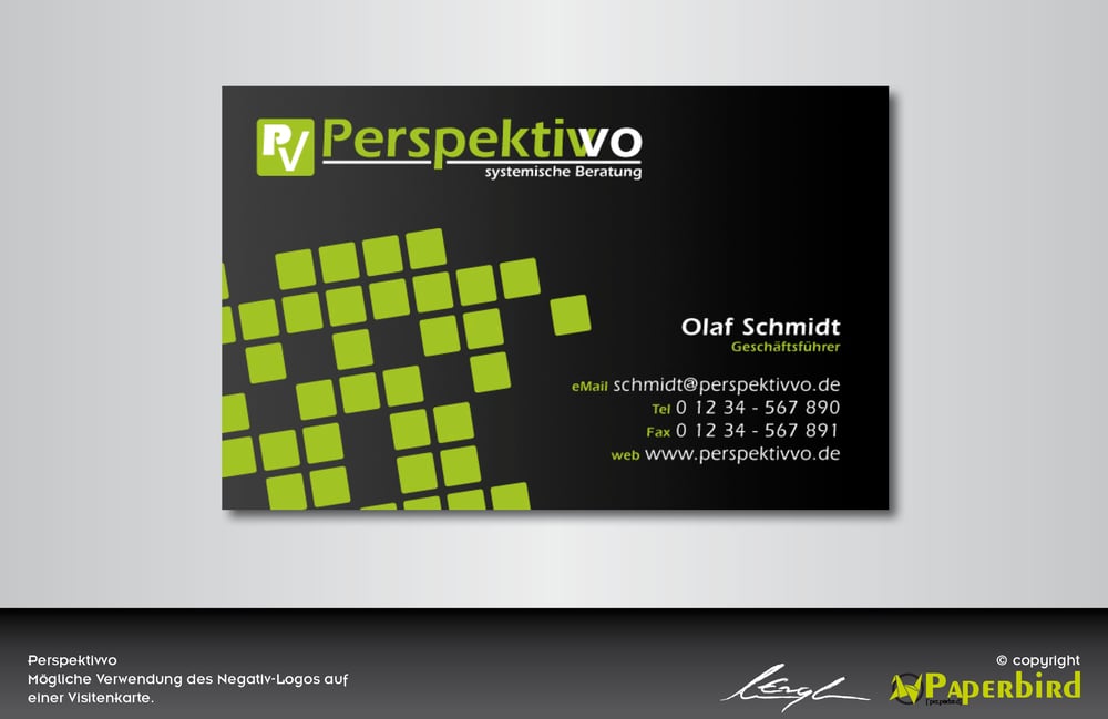 Visitenkarte – Perspektivvo