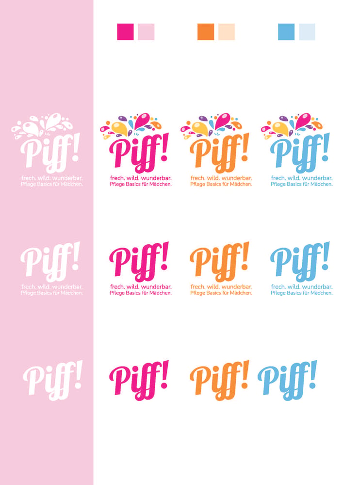 Piff! – Corporate Design für eine fiktive Kosmetikmarke