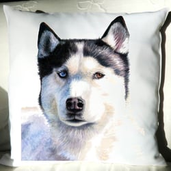 Kissen 40×40 cm „Husky“