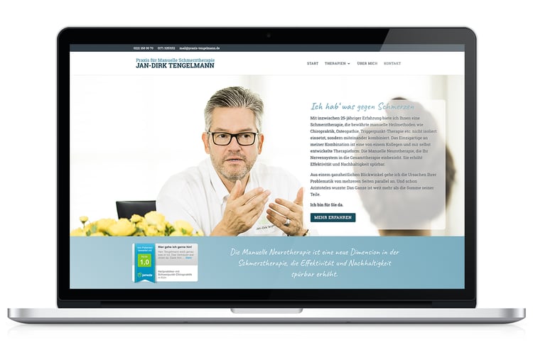 One Pager Website – praxis-tengelmann.de