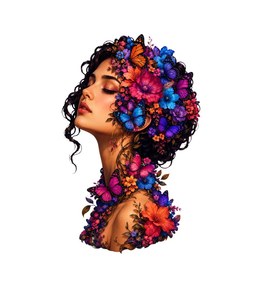 Generative AI – Floral Portraits & Visual Art