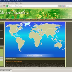 Homepage design www.walkonearth.com / Re-evolution.com / Berlin