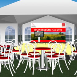 Visualisierung Landeszelt Brandenburg-Tag 2010 in Schwedt
