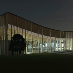 Visualisierung Wettbewerb Hallenbad Frauenfeld, Carigiet Architektur