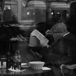 Café—B&W—Berlin 2014