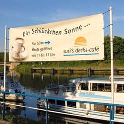 Bannergestaltung/Signet Café, Anlegestelle Wilhelma