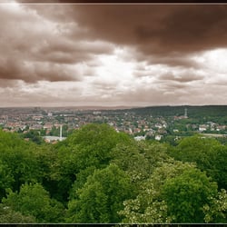 Blick von der EGA Richtung Erfurt
