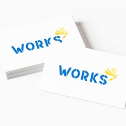Logoentwurf für das Projekt „WORKS“ der Werkstatt Parität Baden-Württemberg gGmbH