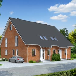 Architekturvisualisierung Doppelhaus