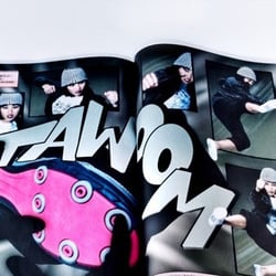 Illustration für Modestrecke in der Streetweartoday, vier Doppelseiten