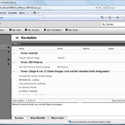 Kontakte Übersicht – gruppiert