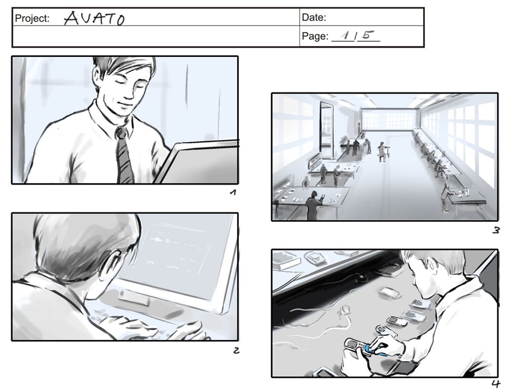 Storyboard Avato (1) / Werbung