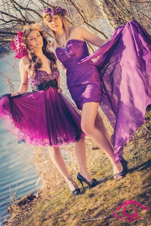 Frühling Shooting / Werbung für Ballkleidaustatter