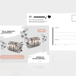 Postkarten Valentinstag / 2023