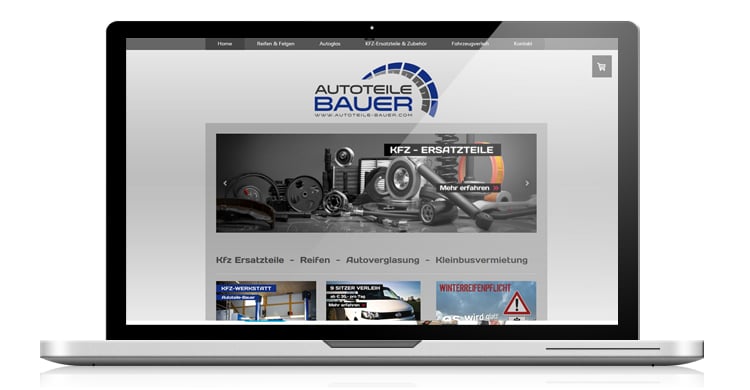 Webdesign für autoteilebauer