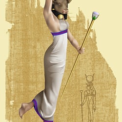 Hathor, die ägyptische Göttin der Liebe und Musik