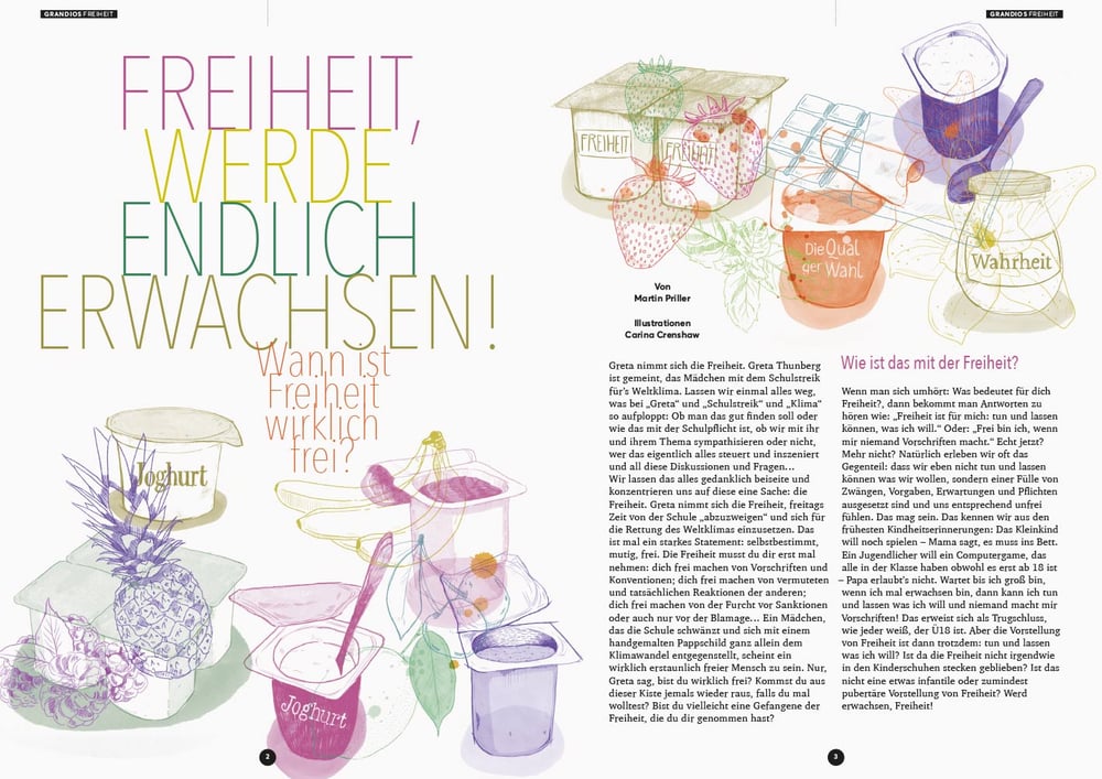 Grandios Magazin – editorial – Illustration