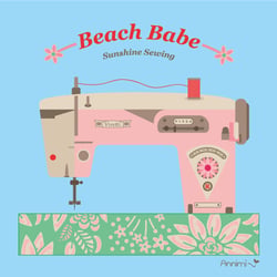Vectorillustration einer Vintage-Nähmaschine