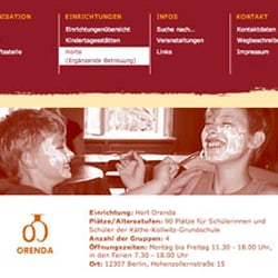 Internetauftritt IKT Stadtindianer e.V. – Einrichtungsseite