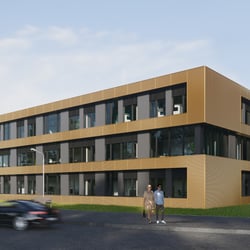 Außenvisualisierung Neubauprojekt Health Care Center Wiesbaden