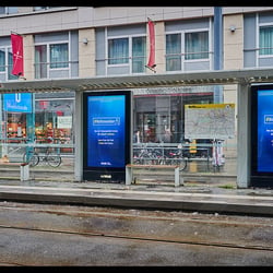 Dokumentation von ca. 20 Wall-Displays an verschiedenen Orten in Berlin-Mitte, 26.01.2022