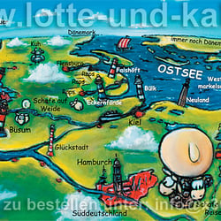 Postkartenmotiv, Lotte & Kalle für x360
